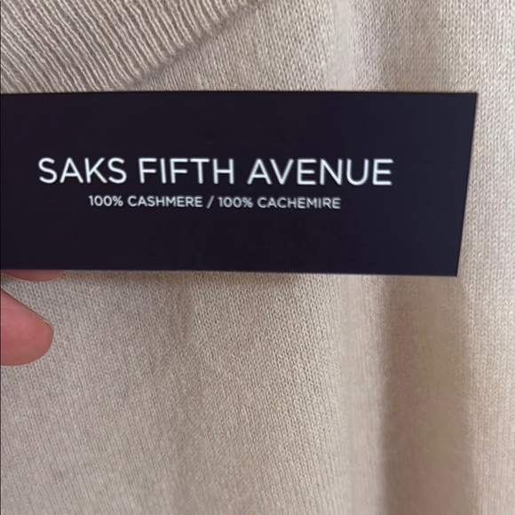 Beige Wide-Leg cashmere pants - Picture 3 of 4